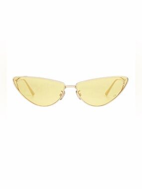New Christian Dior Miss Dior Gold Yellow Cat-Eye Sunglasses